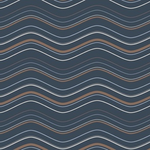 Waves - Oxford Blue