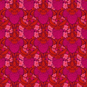 SMALL - Golly Berry Electric Damask 