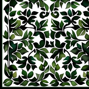 Leaves on Tiles