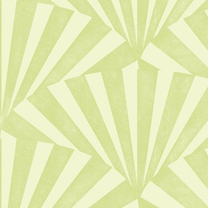 (large) textured wide art deco stripes geometric light green pastel