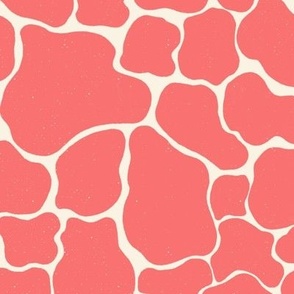 Pink Giraffe Print | 24" | Blush Safari -Textured Pink Giraffe Print
