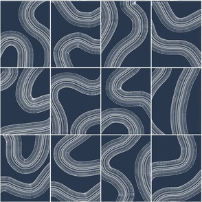 Zen Garden TIles Navy