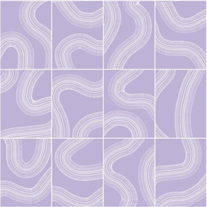 Zen Garden TIles Pastel Lilac