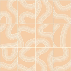 Zen Garden TIles Pastel Peach