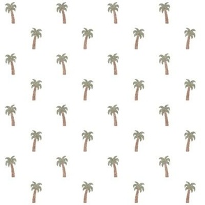 (small scale) Palm Trees - white  - LAD24