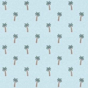 (small scale) Palm Trees - coastal blue - LAD24