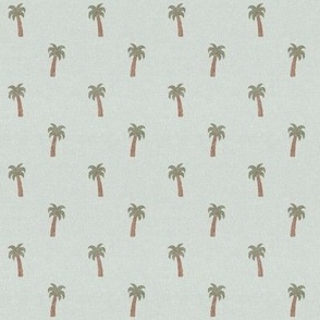 (small scale) Palm Trees - pale linen  - LAD24