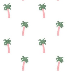 (large scale) Palm Trees - pink/white - LAD24