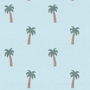 (large scale) Palm Trees - coastal blue - LAD24