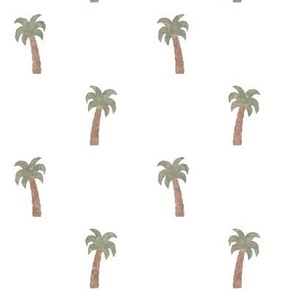 (large scale) Palm Trees - white  - LAD24