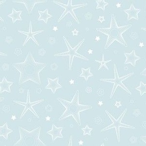 Light Teal Sea Stars - Small 