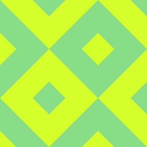 Green tones diamond pattern
