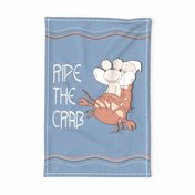 Ride The Crab Tea Towel