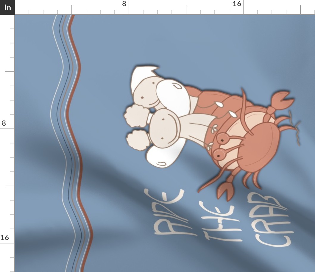 Ride The Crab Tea Towel