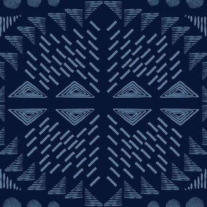 Blue Tribal Pattern