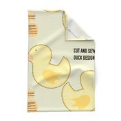 yellow duck cut and sew design