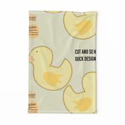 yellow duck cut and sew design
