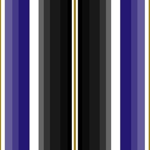 Medium Gradient Stripe Vertical in black, purple 241773, and gold 9e7c0c Team colors. School Spirit.