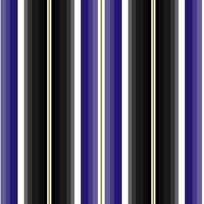 Mini Gradient Stripe Vertical in black, purple 241773, and gold 9e7c0c Team colors. School Spirit.