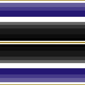 Large Gradient Stripe  Horizontal in black, purple 241773, and gold 9e7c0c Team colors. School Spirit.