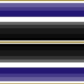 Small Gradient Stripe Horizontal in black, purple 241773, and gold 9e7c0c Team colors. School Spirit.