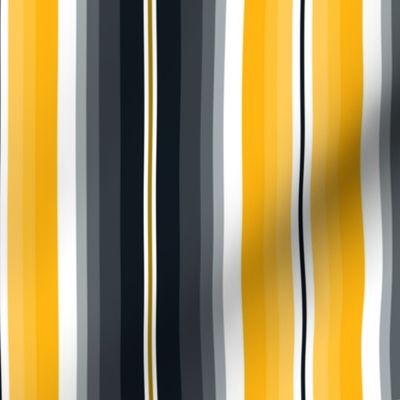 Small Gradient Stripe Vertical in black 101820 and gold yellow ffb612 Team colors School Spirit