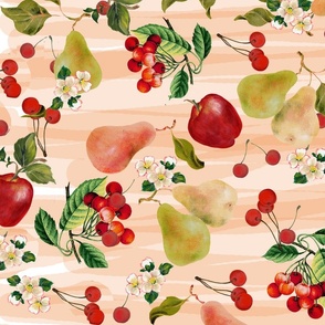 delicious cherries, pears & app;es