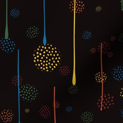 Paint_Drips_And_Polka_Dots_On_Black