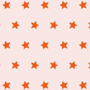  Tiny red  starfish silhouette on light pink pattern to coordinate with Fourth of July mermaid collection.