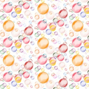 Colored_Bubbles_On_White_