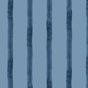Small Watercolor stripes in blue and indigo