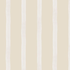 Small Watercolor stripes in beige and ecru