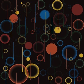 Paint_Drips_And_Circles_On_Black
