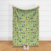 Watercolor wild florals 07 - soft pale green