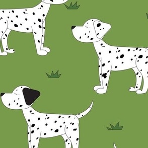 Dalmatian Dog Park- Large Print