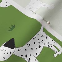 Dalmatian Dog Park- Medium Print