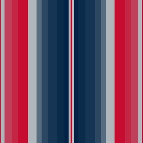 Medium Gradient Stripe Vertical in nautical blue 002244, plain red solid c60c30, plain silver b0b7bc Team colors School Spirit