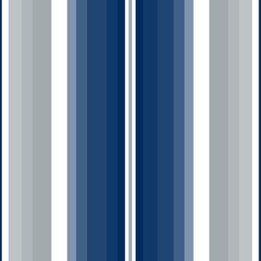 Medium Gradient Stripe Vertical in speed blue plain solid 002c5f gray plain solid a2aaad Team colors School Spirit