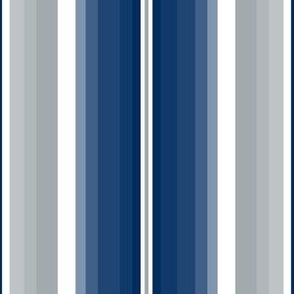 Small Gradient Stripe Vertical in speed blue plain solid 002c5f gray plain solid a2aaad Team colors School Spirit