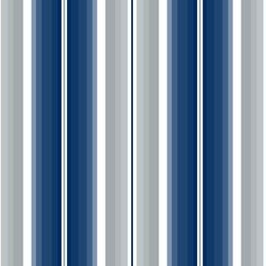 Mini Gradient Stripe Vertical in speed blue plain solid 002c5f gray plain solid a2aaad Team colors School Spirit