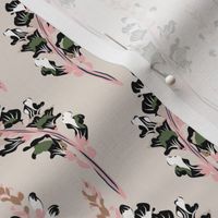 larkspur pink black small country meadow small scale