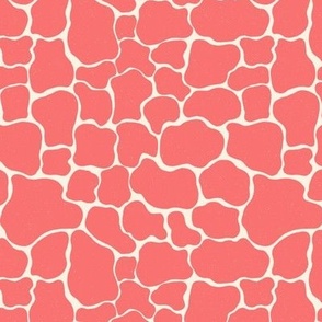 Pink Giraffe Print | 12" | Blush Safari - Textured Pink Giraffe Print
