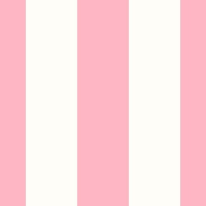 Blush Pink Wide 6in Circus Stripe