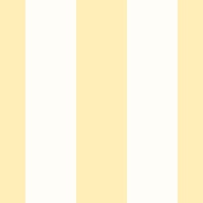 Pastel Yellow Wide 6in Circus Stripe