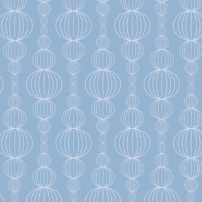 Small - Breathe in breathe out - serene circles in blue