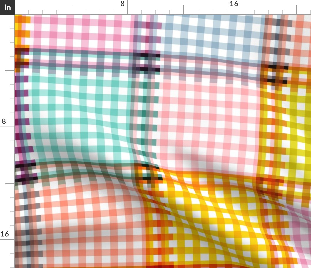 Patchwork Gingham || bright spring check