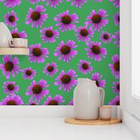 Purple Flowers on Green Background - Floral Photography - Purple Floral Photography