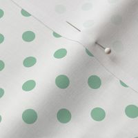 Dotty: Jadeite Green & White Polka Dot
