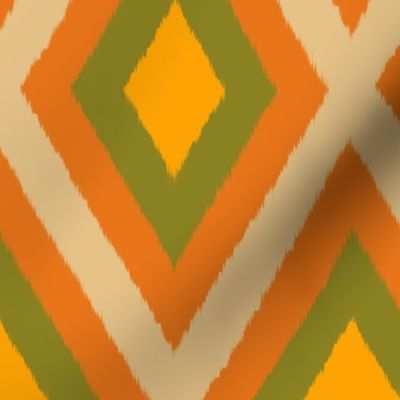 (S) 60s Ikat Diamonds V2 – Geometric Design  