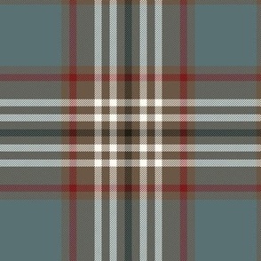 Tweedside hunting tartan variant #4, 6" weathered